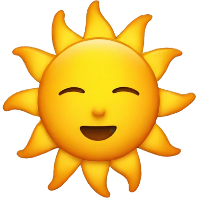 Sun emoji