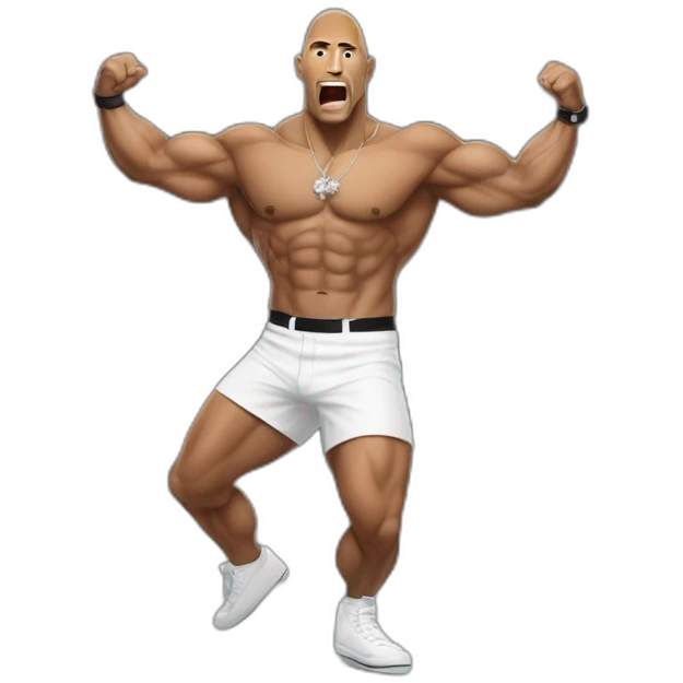 the rock en danseuse emoji