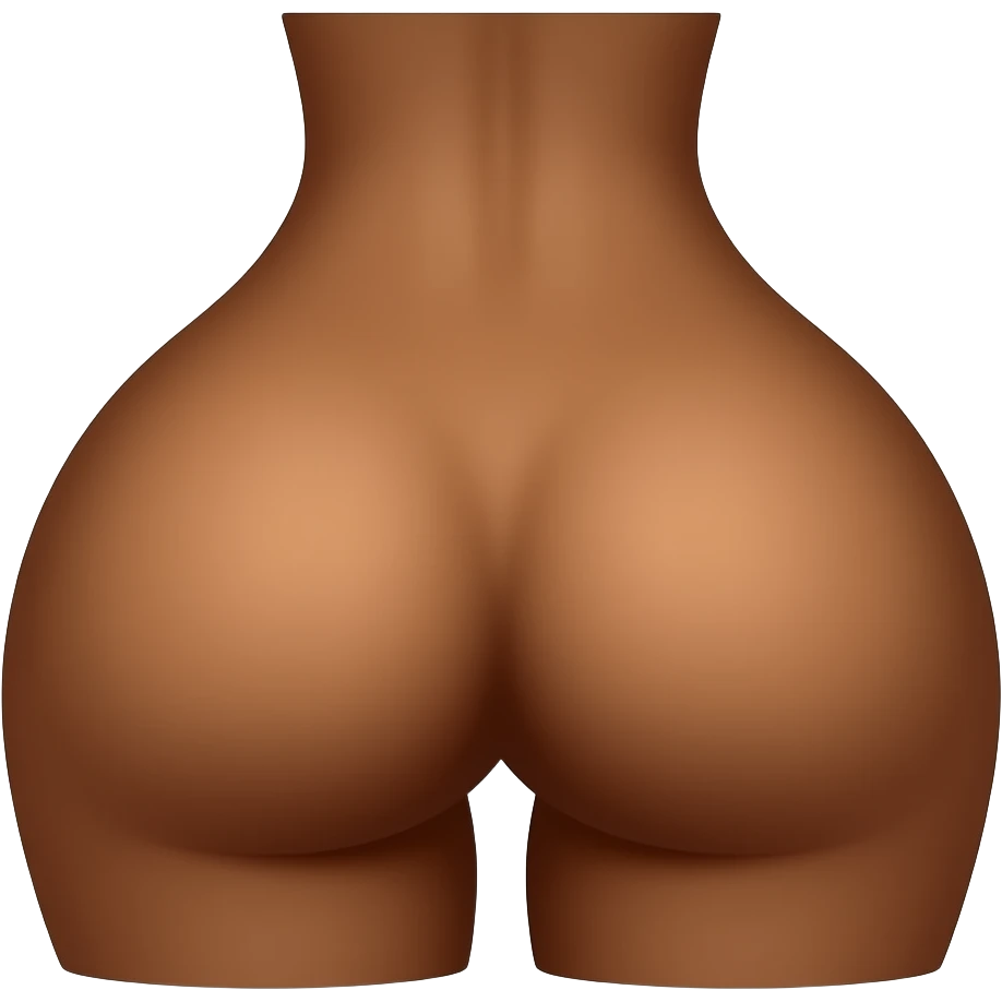 Brown tone emoji big booty naked brown ass emoji