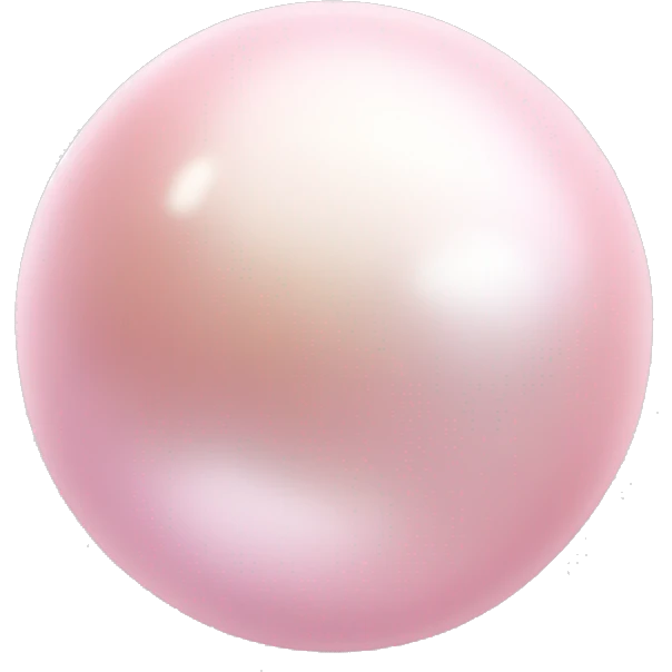pastel pink pearl stone emoji