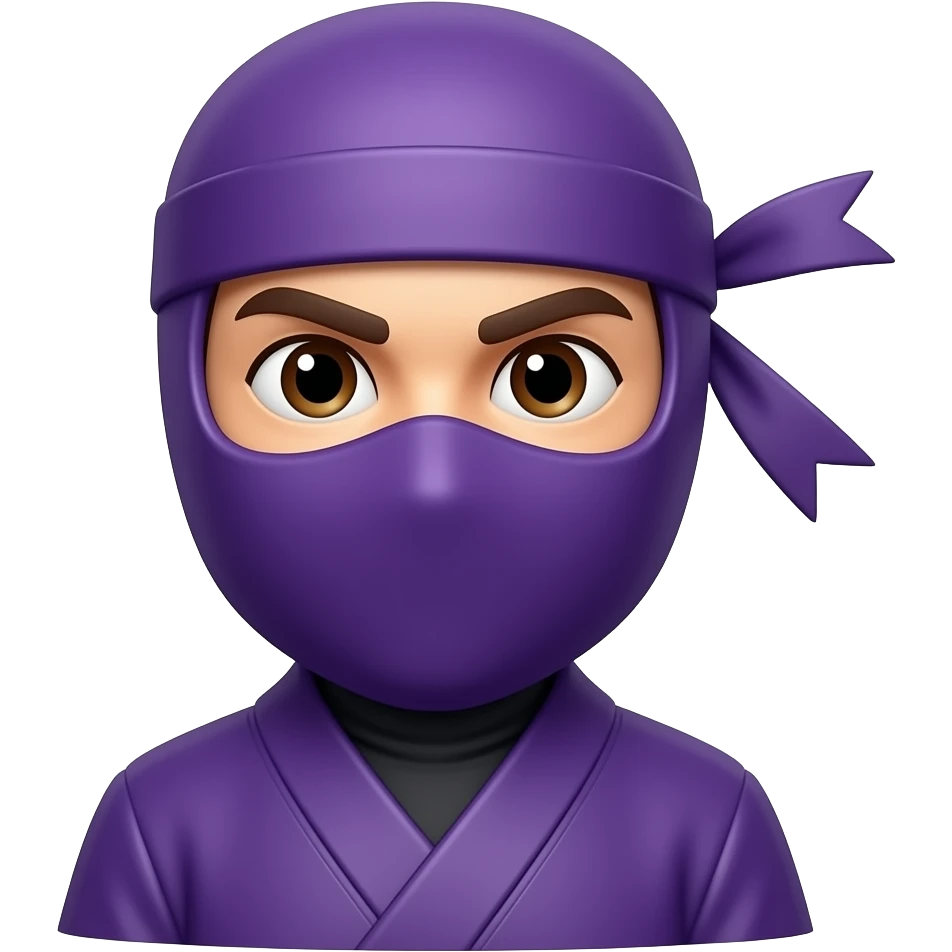 Purple ninja emoji