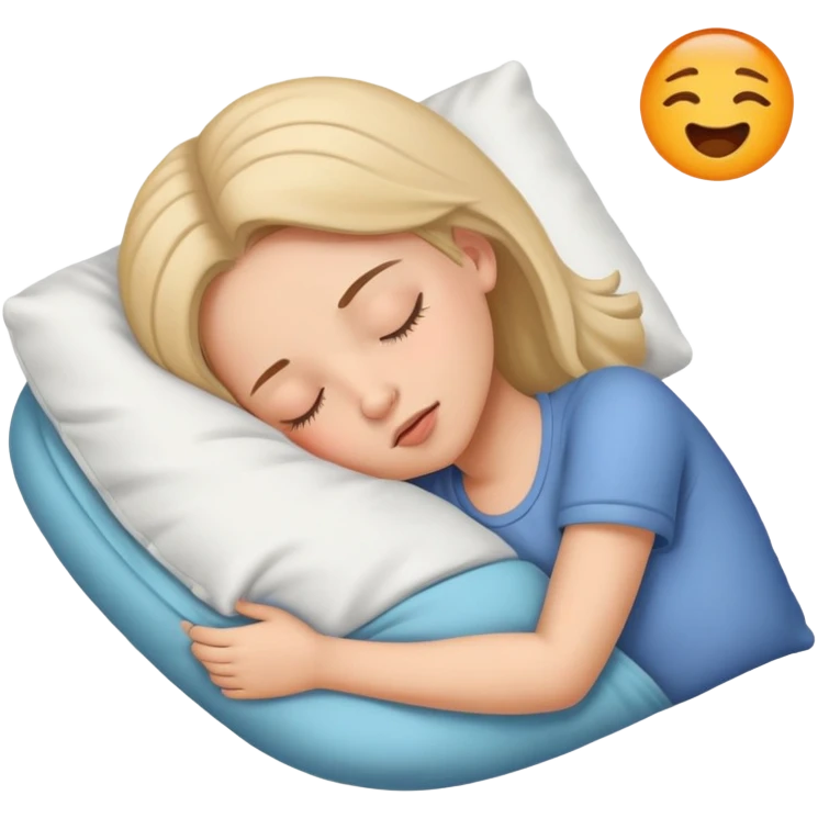 girl sleeping with snoring sound emoji