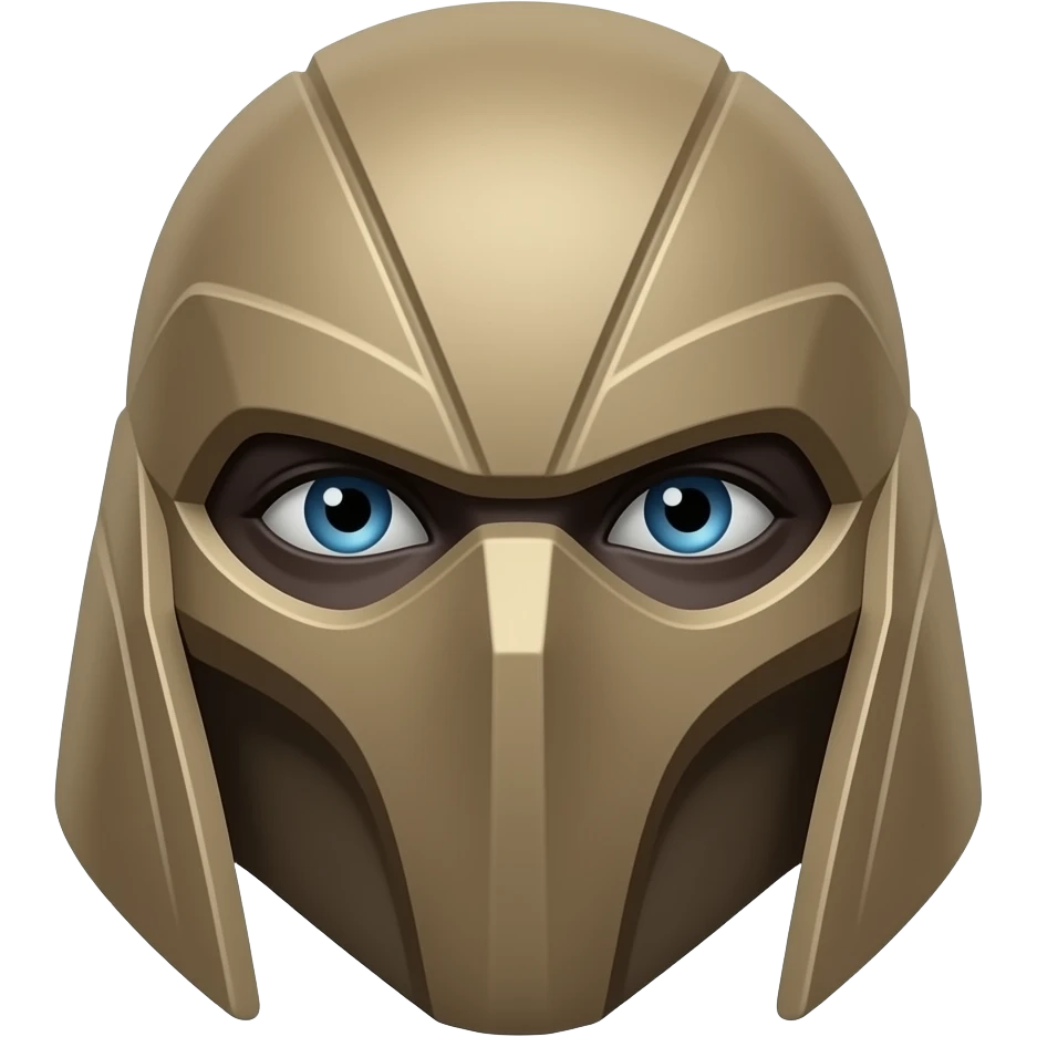 Blue-eyed  Dune Warrior face emoji