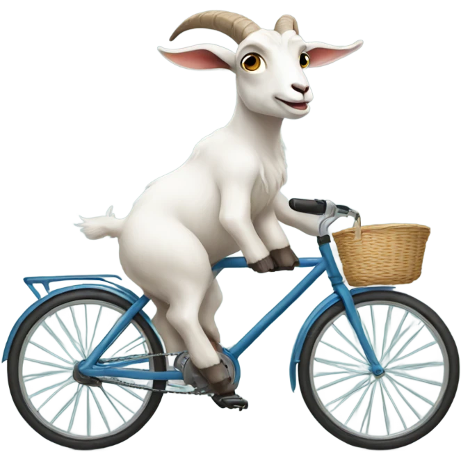Goat on a bicycle emoji
