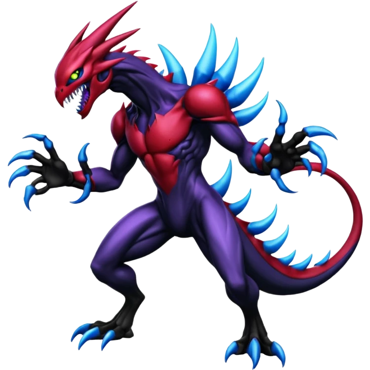 Venom-Zekrom-Darkrai-Scizor-fusion, full body emoji