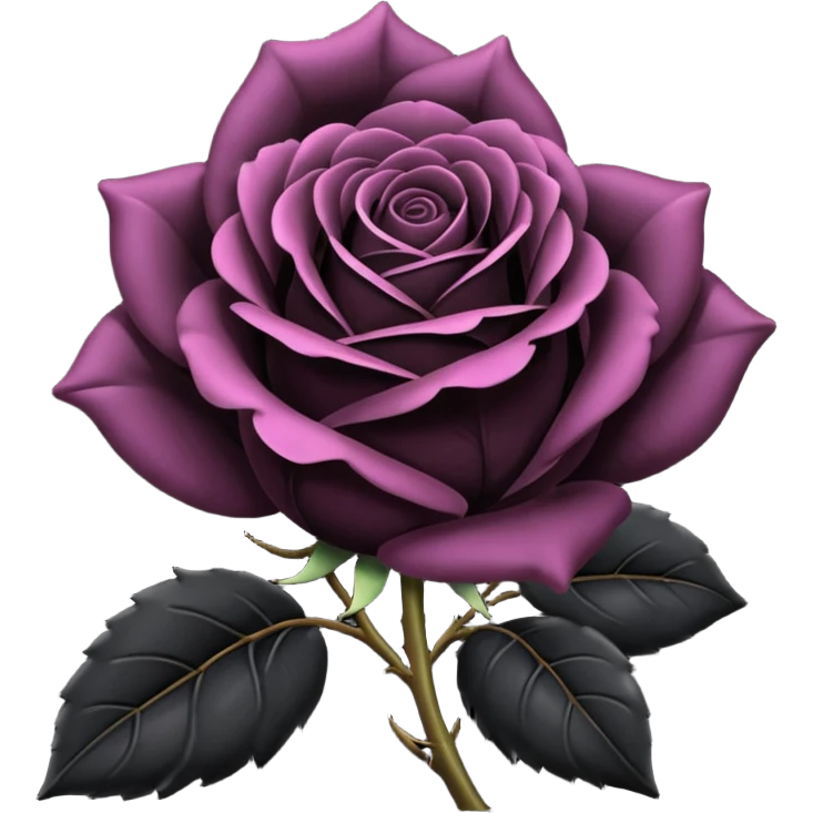 Black rose emoji