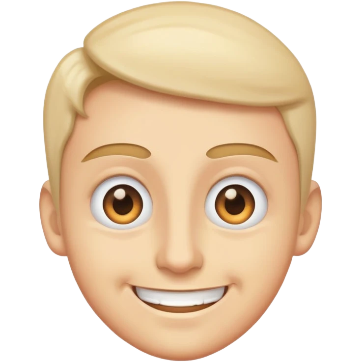Eye twitch with grin emoji