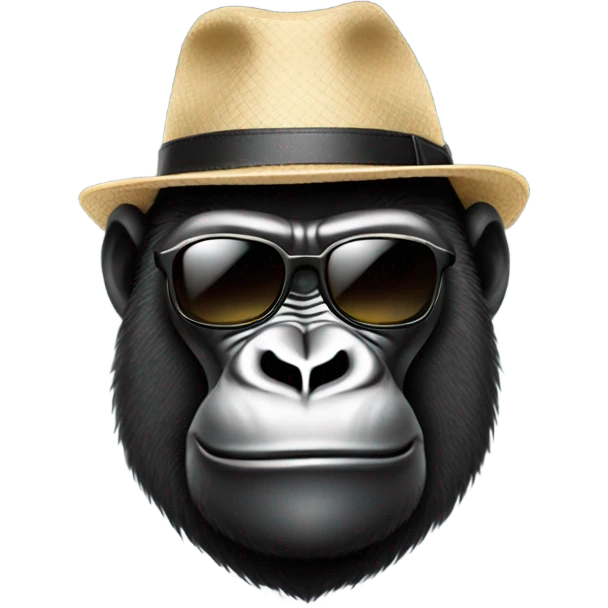Gorilla wearing sunglasses emoji