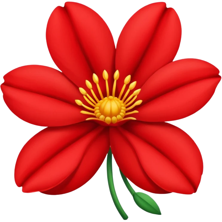 scarlet flower emoji