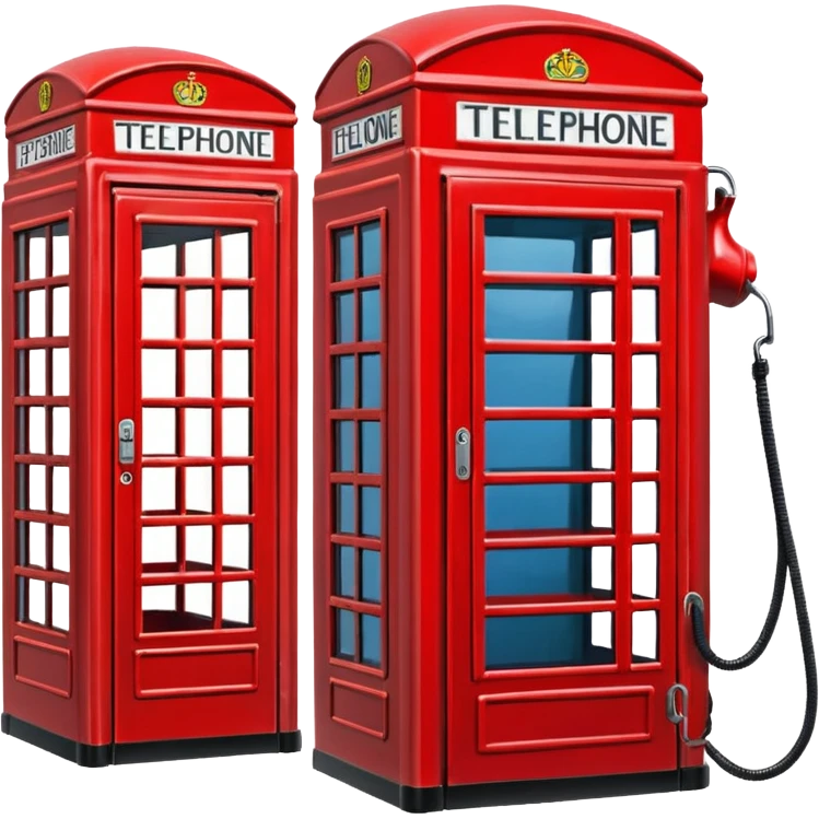 телефонная будка красная из United Kingdom emoji