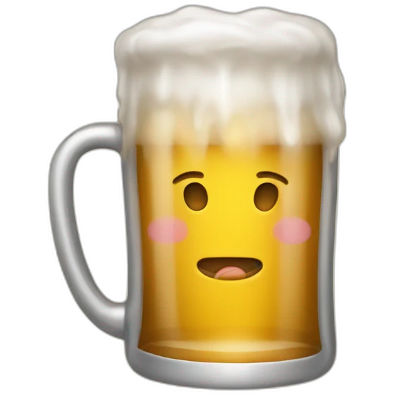 Chat qui boit une bière  emoji
