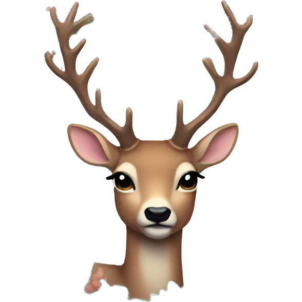 Aesthetic deer emoji