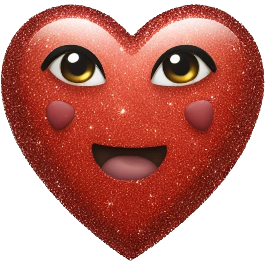 A heart with a lot of glitter emoji