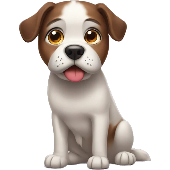  Not happy dog emoji
