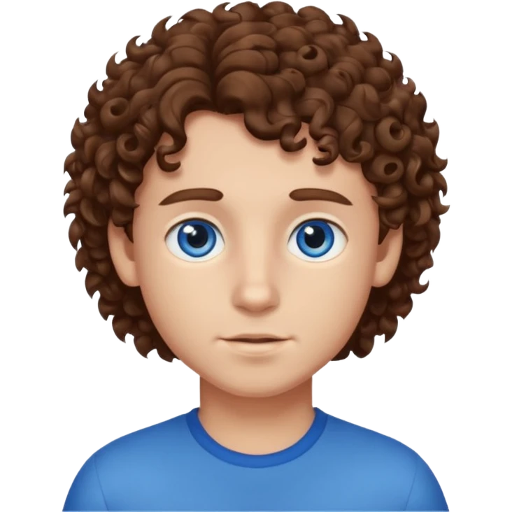curly hair Boy emoji