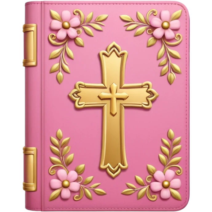 make a girly bible with pink tones emoji