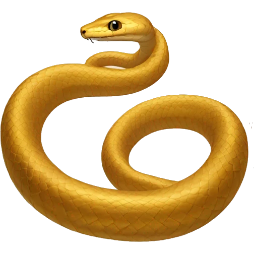 Calm Golden Snake  emoji
