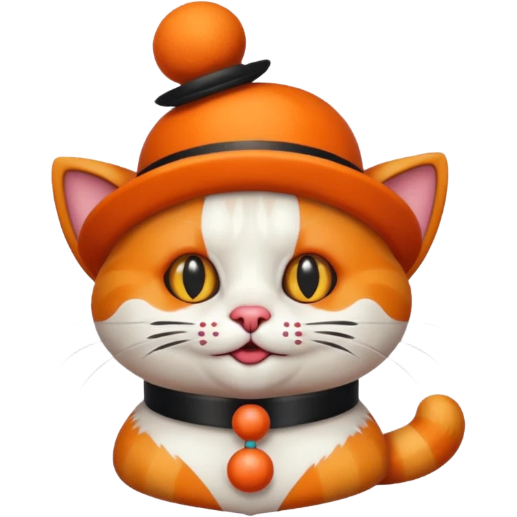 Clown cat emoji
