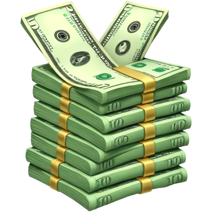 Falling value of the dollar emoji