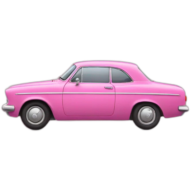 Pink car emoji
