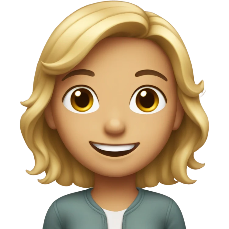 Girl smiling emoji