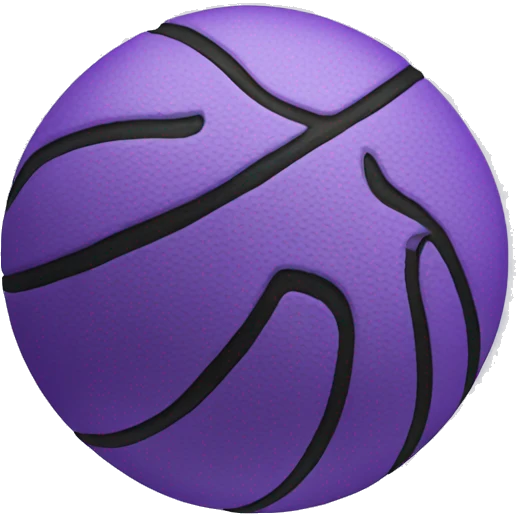 Purple basketball  emoji