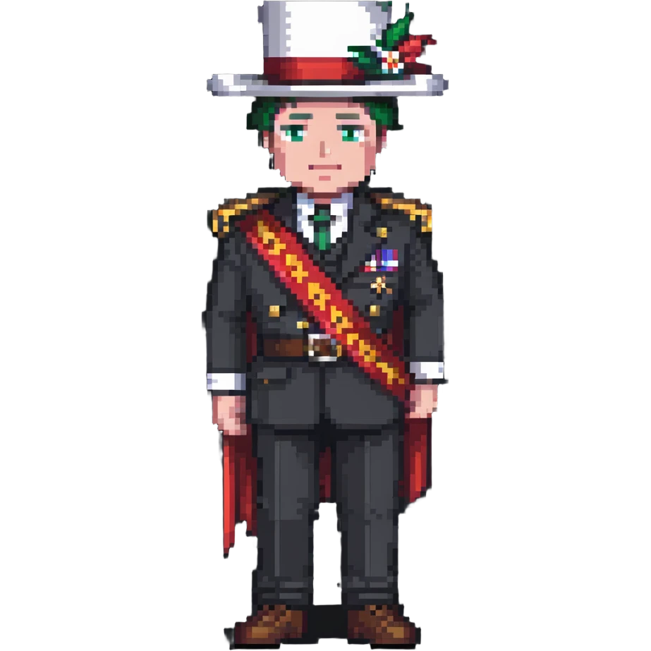 governor with a sash and hat emoji