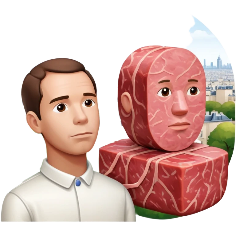  vossen paris city SPAM meat jeff koons style sculpture arty landscape  emoji