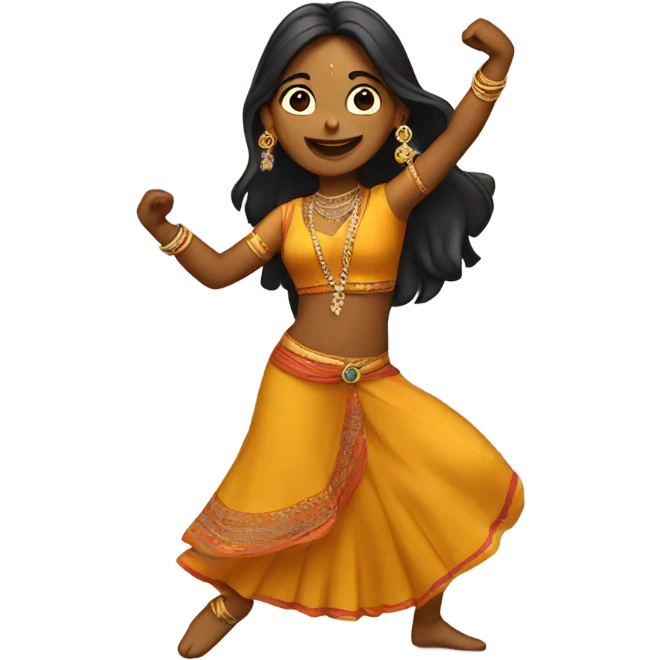indian girl dancing  emoji