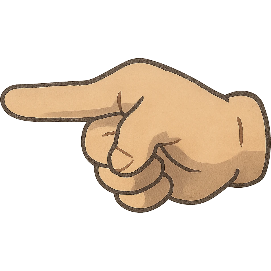 ghibli style finger cursor emoji