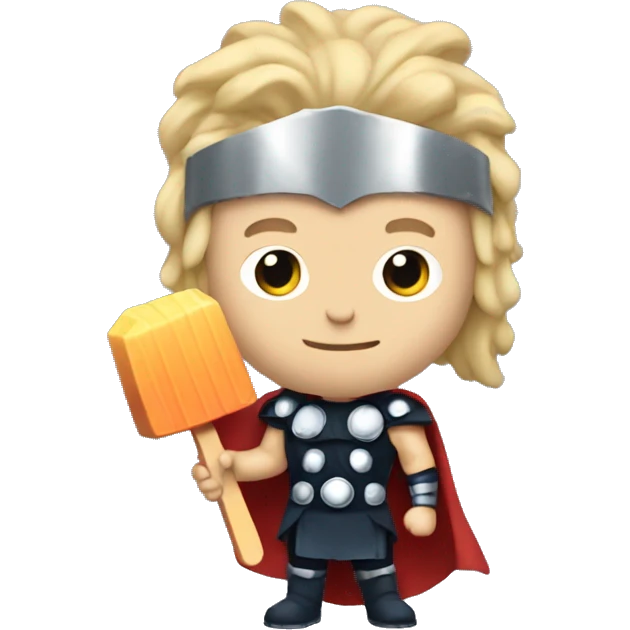 Thor with popsicle emoji