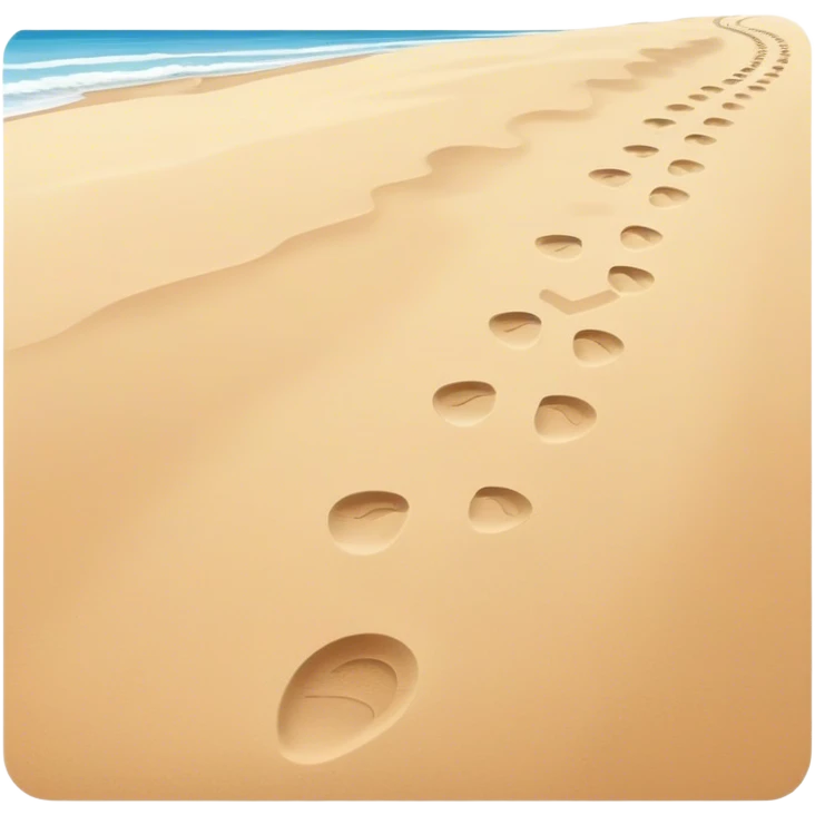 **Baby footsteps lead ahead of larger ones**, as if guiding the adult forward.  emoji