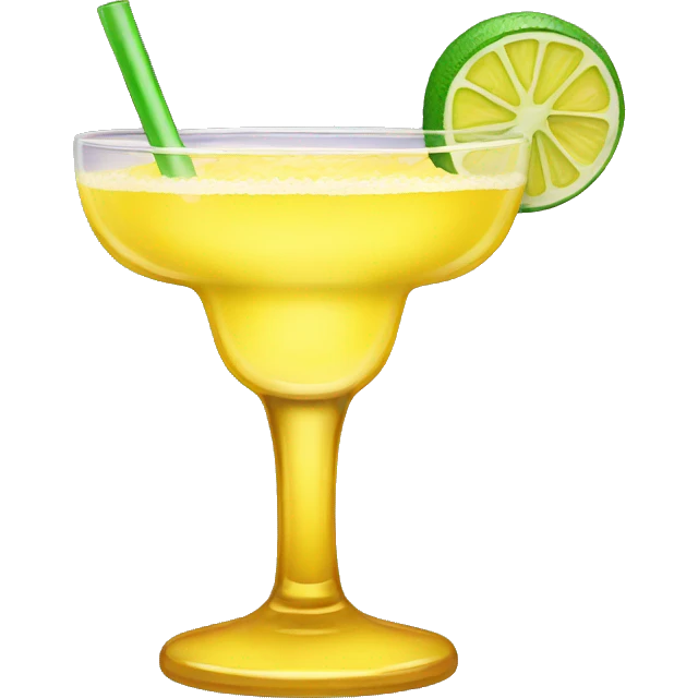 yellow glass margarita emoji