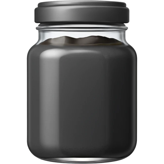 black sesame paste in a jar emoji