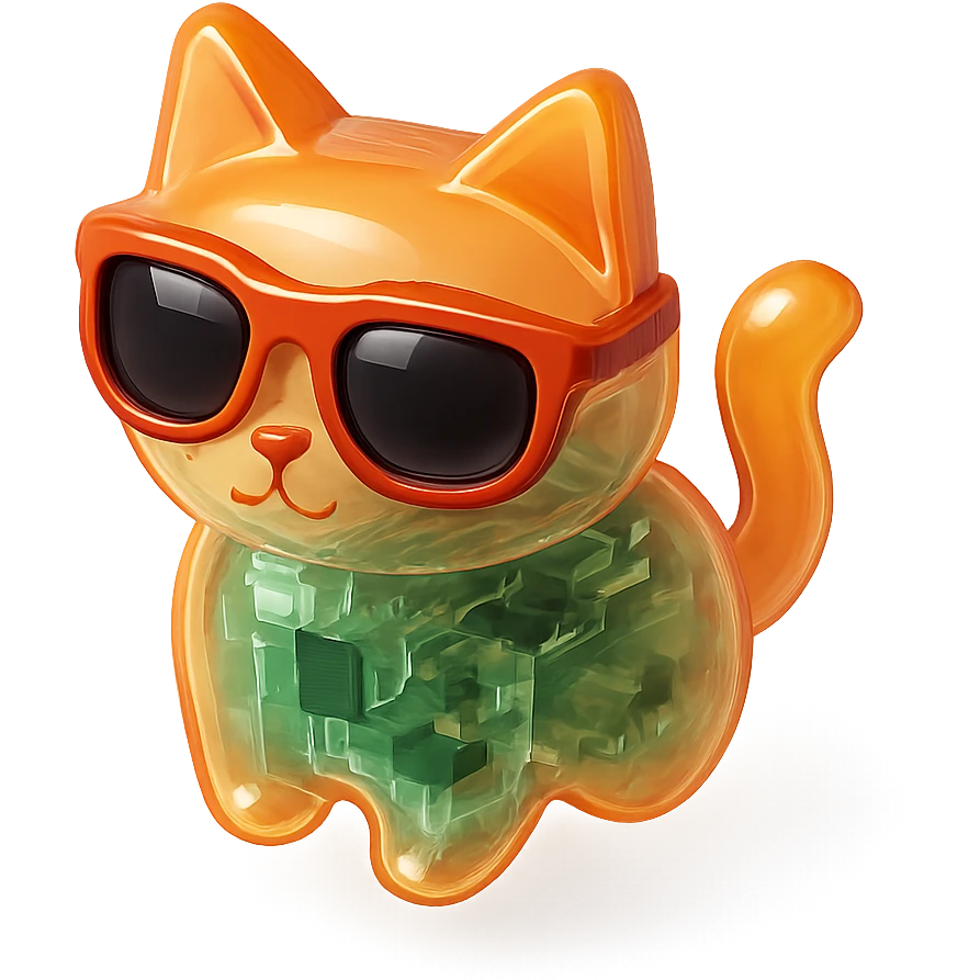 Cat wearing sunglasses emoji