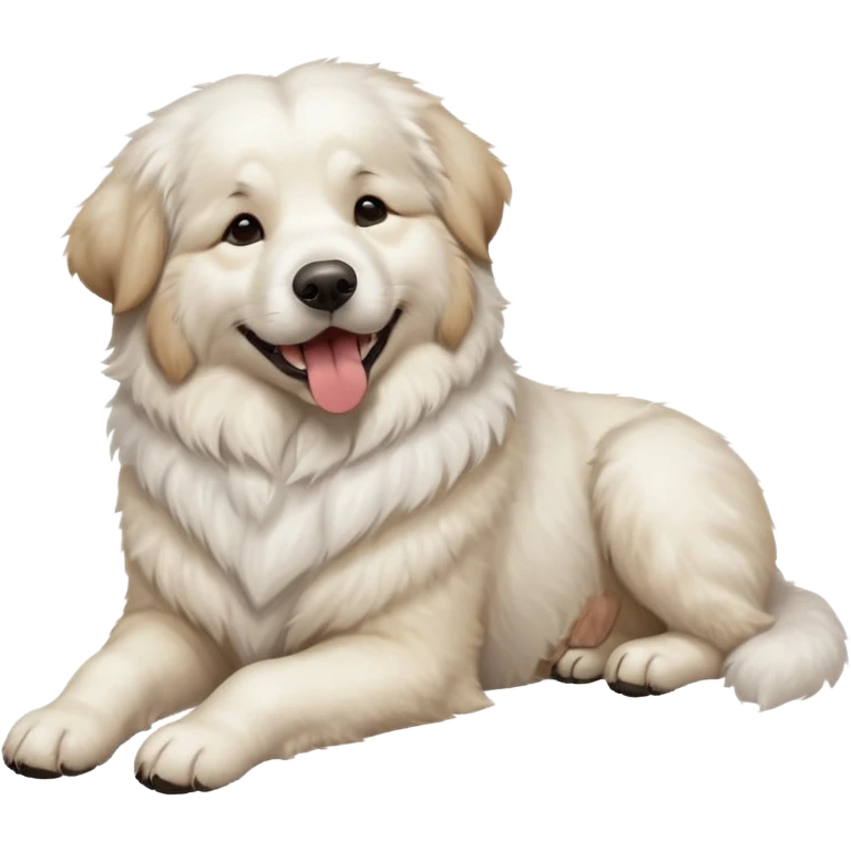Great Pyrenees Belly Rub Emoji emoji