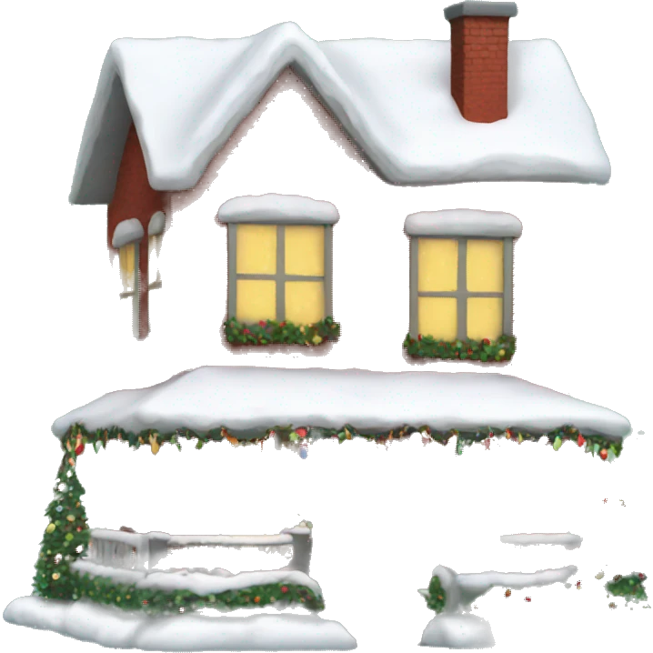 Christmas house emoji