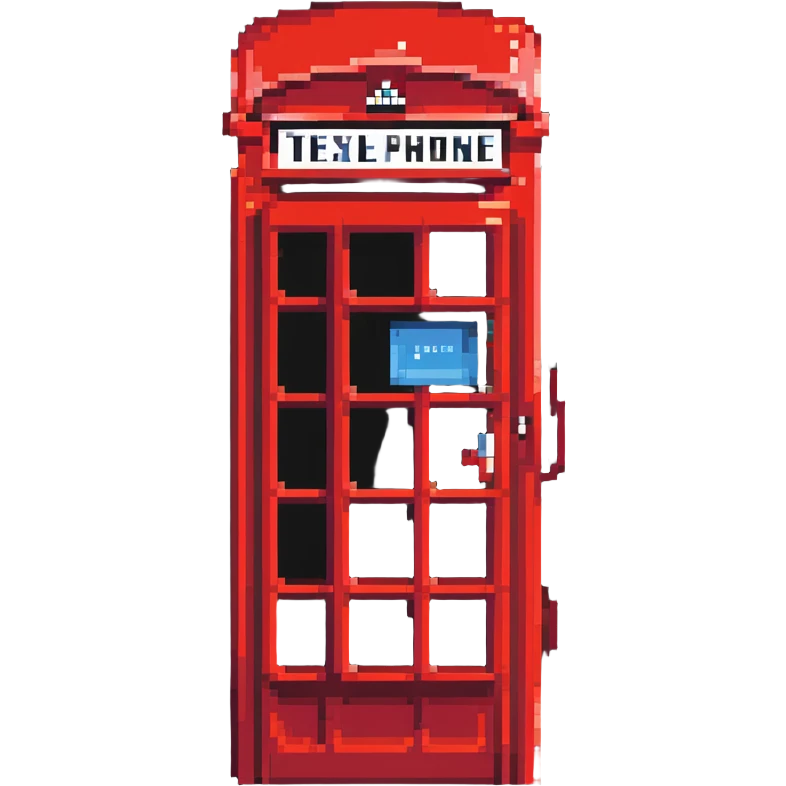 London red phone box keyring emoji