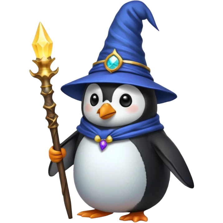 Penguin Wizard emoji
