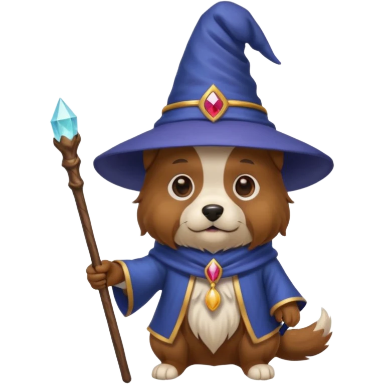 Dog wizard emoji