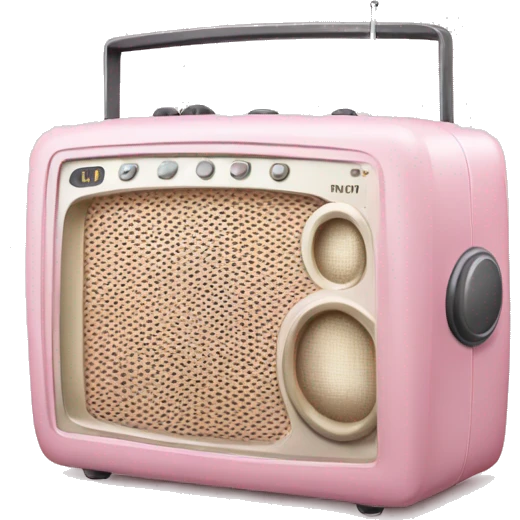 Light pink radio emoji