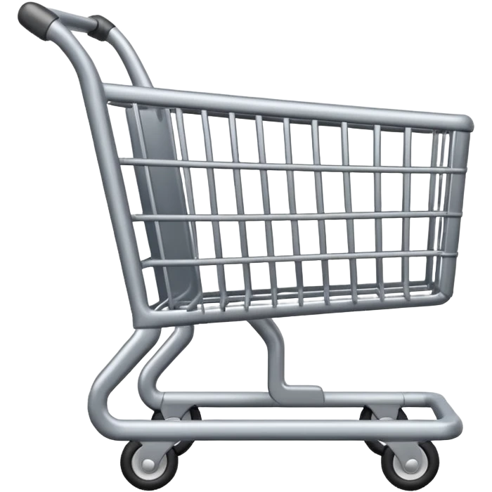 grey shopping cart emoji