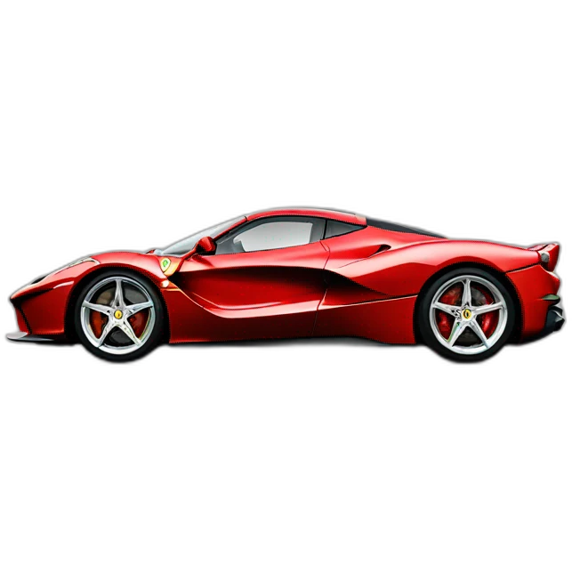 Ferrari la Ferrari side view emoji