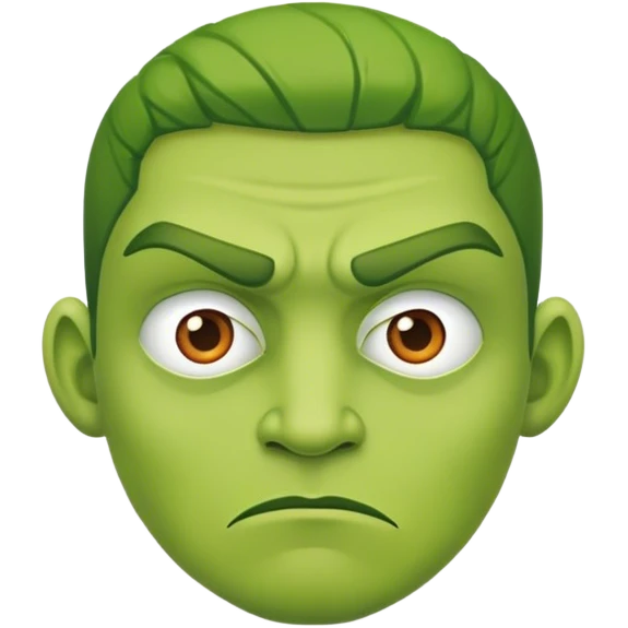 Man green with jealousy  emoji