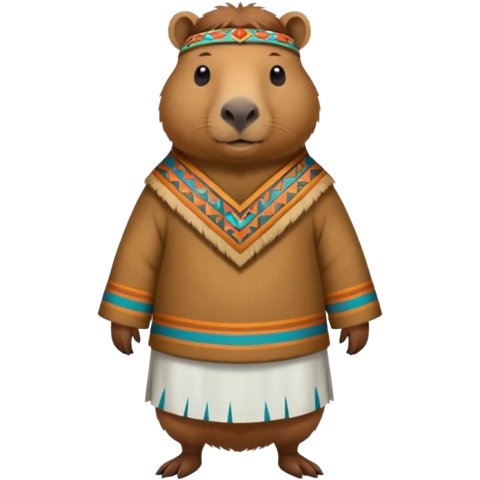 Capybara with inca emoji