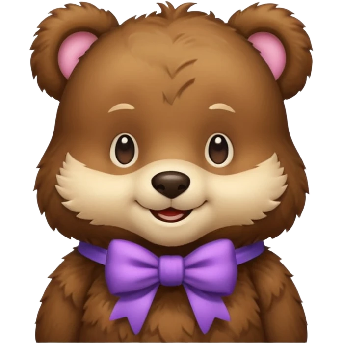 Cozy Bear with a bow emoji