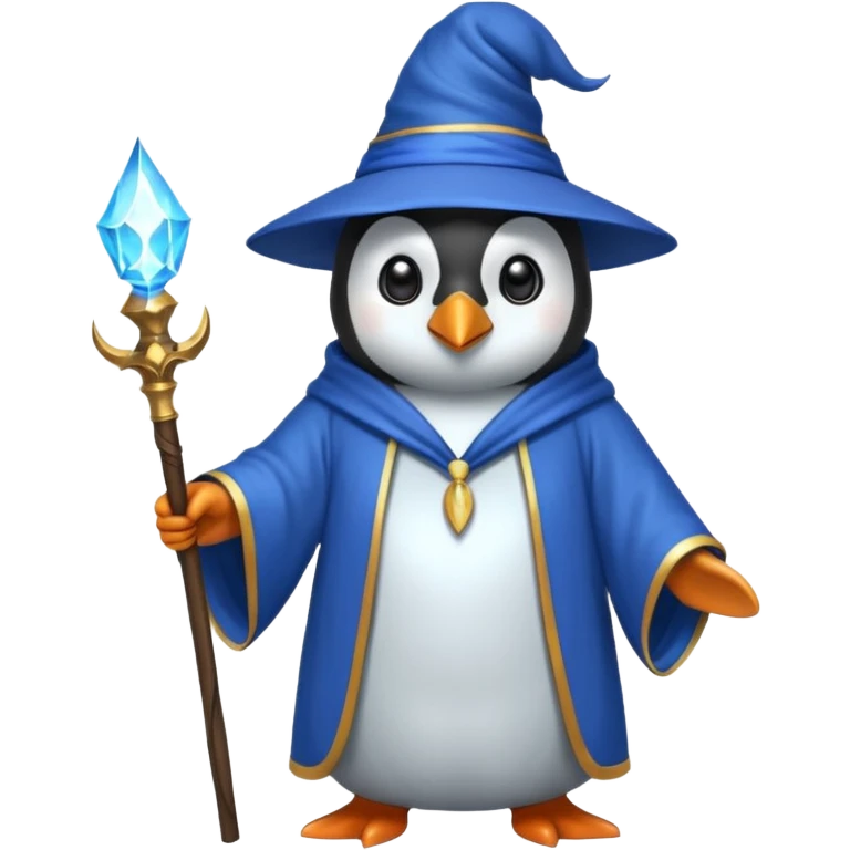 Penguin Wizard emoji