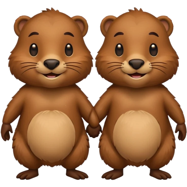 beavers in love emoji