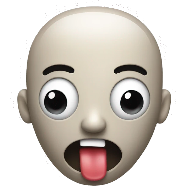 head with look like a plug and makes a scared face emoji