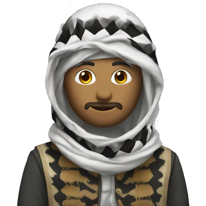 casul Clothe with keffiyeh emoji